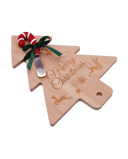 Koopman Tagliere albero di natale con coltello