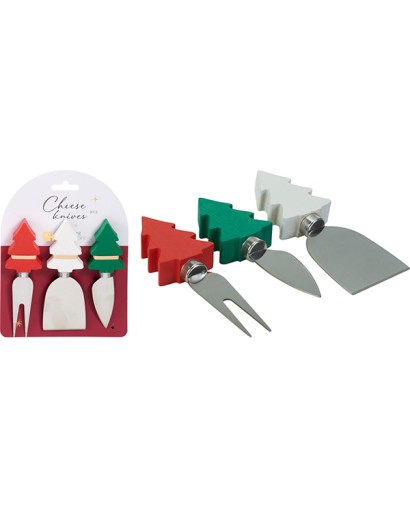 Koopman Set 3 coltelli da formaggio natale