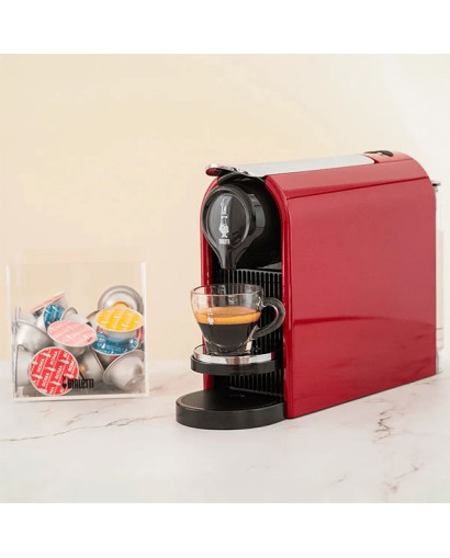 Bialetti Bundle Gioia macchina caffè espresso rossa + 48 capsule