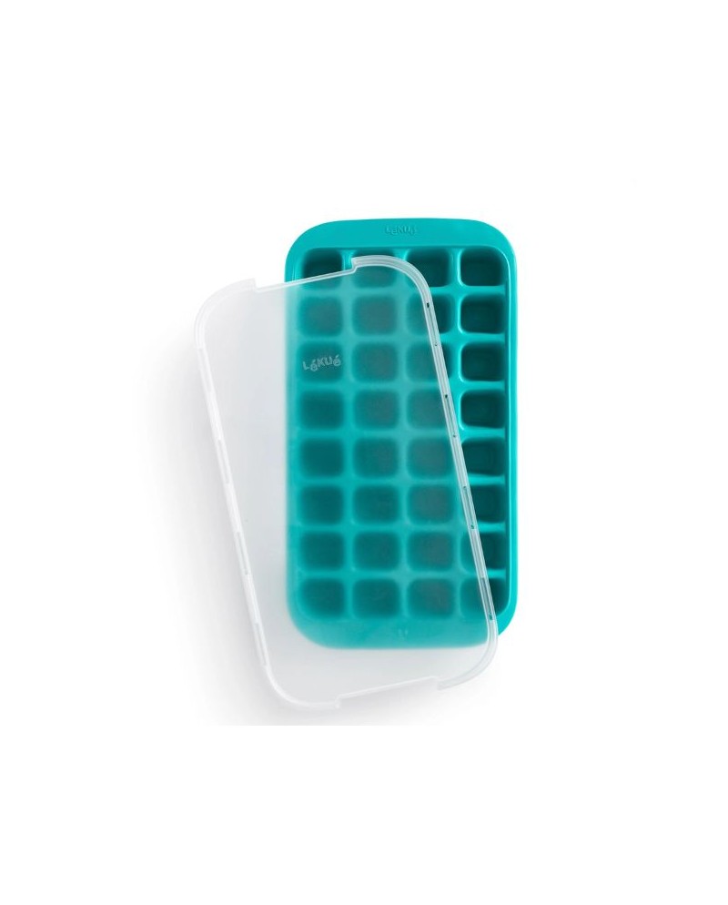 Lekué Forma ghiaccio cubetti con coperchio turchese
