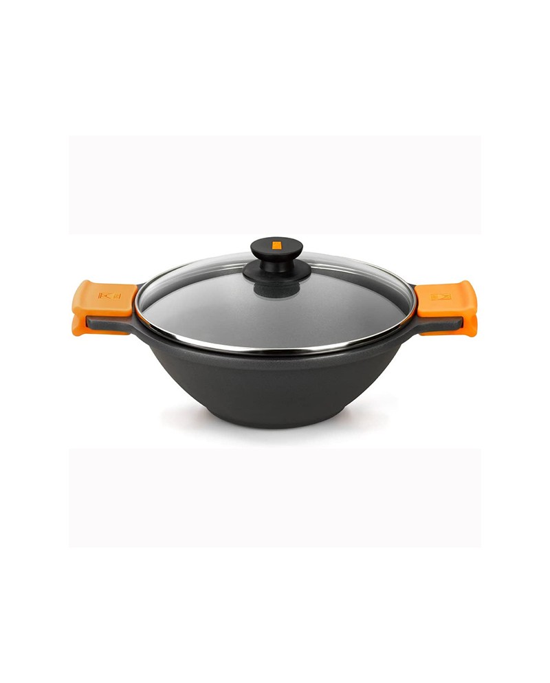 Bra Efficient wok con coperchio d. 28