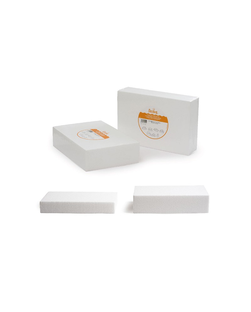 Decora Rettangolo polistirolo bianco h 7,5 30 x 45