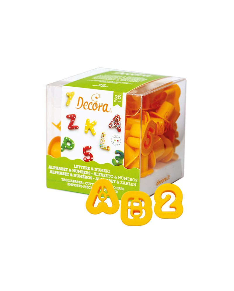 Decora Tagliapasta lettere e numeri piccoli