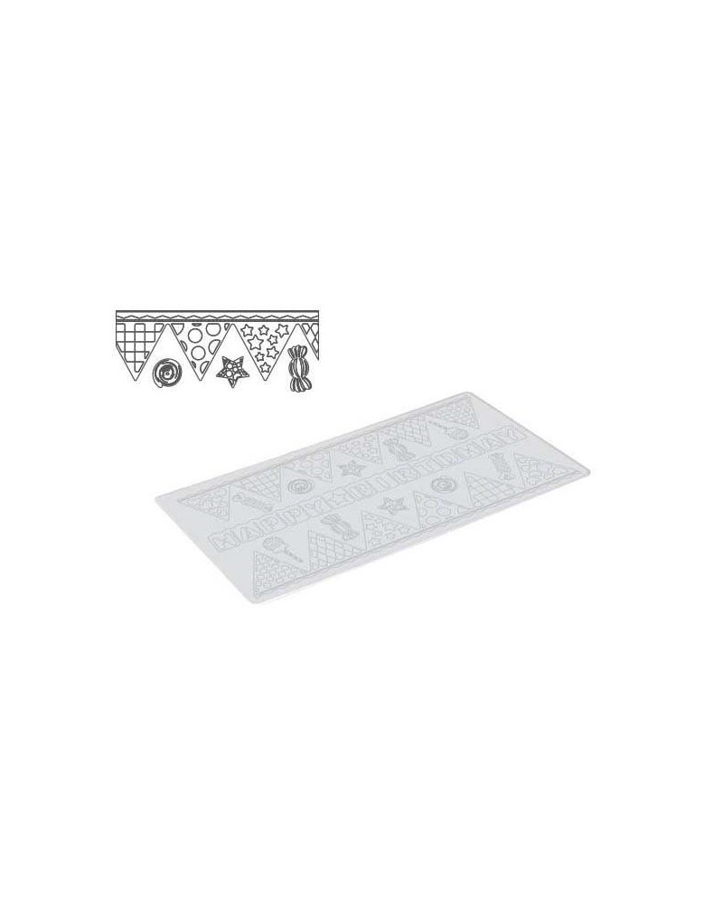 Silikò Decorazione torta bianco 21 x 42 x 0,5