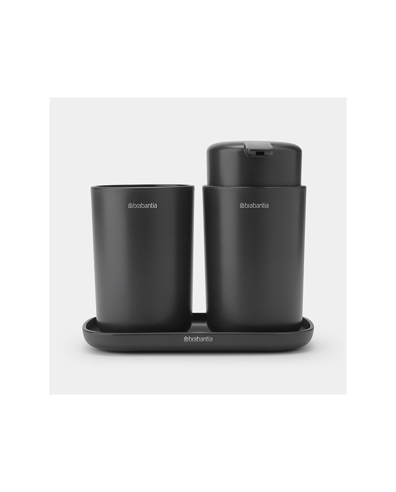 Brabantia Set accessori da bagno grigio