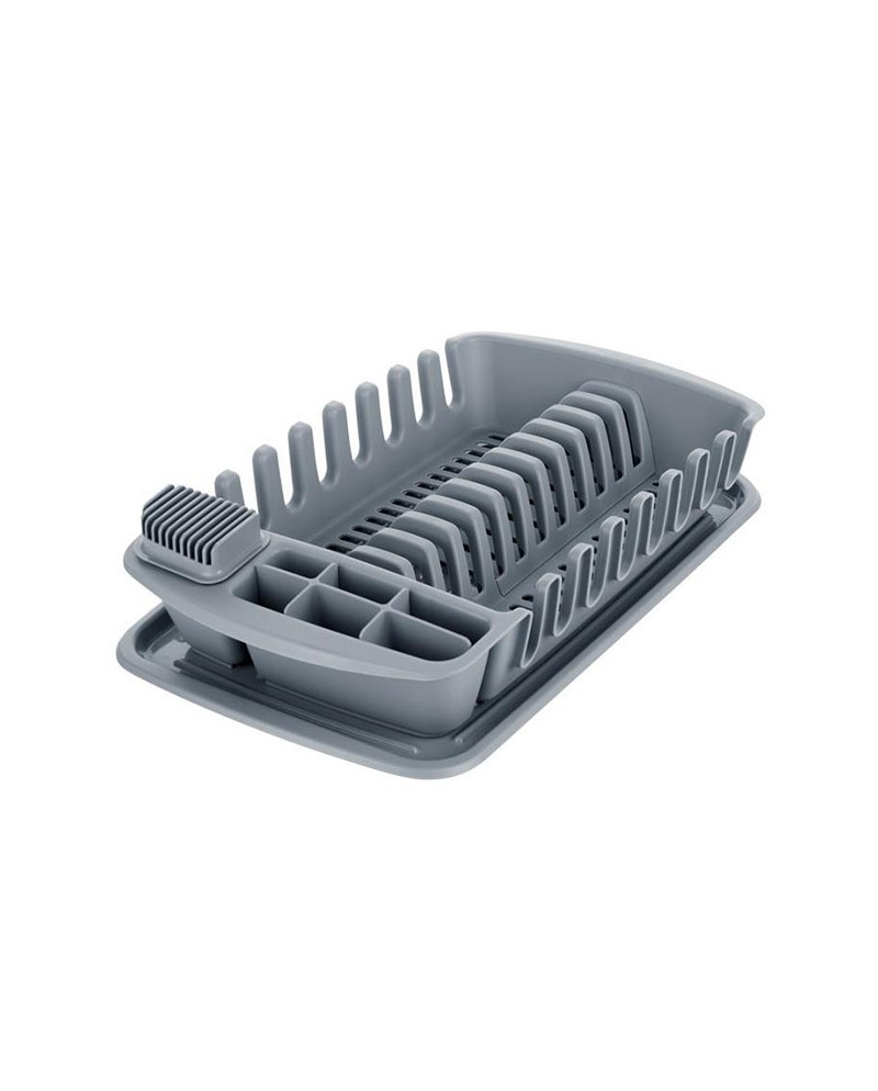 Tescoma Cleankit scolapiatti con vassoio prendigoggia grigio