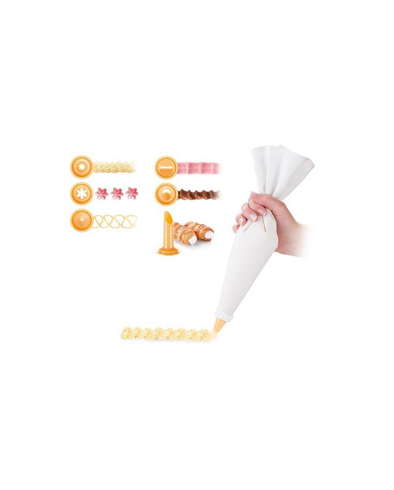 Tescoma Delicia sac à poche in tessuto con 6 beccucci