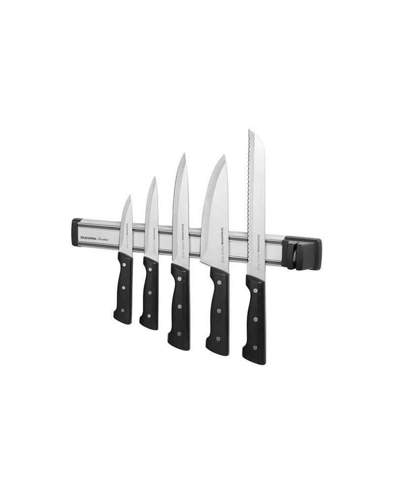 Tescoma President barra magnetica porta coltelli con affilatore