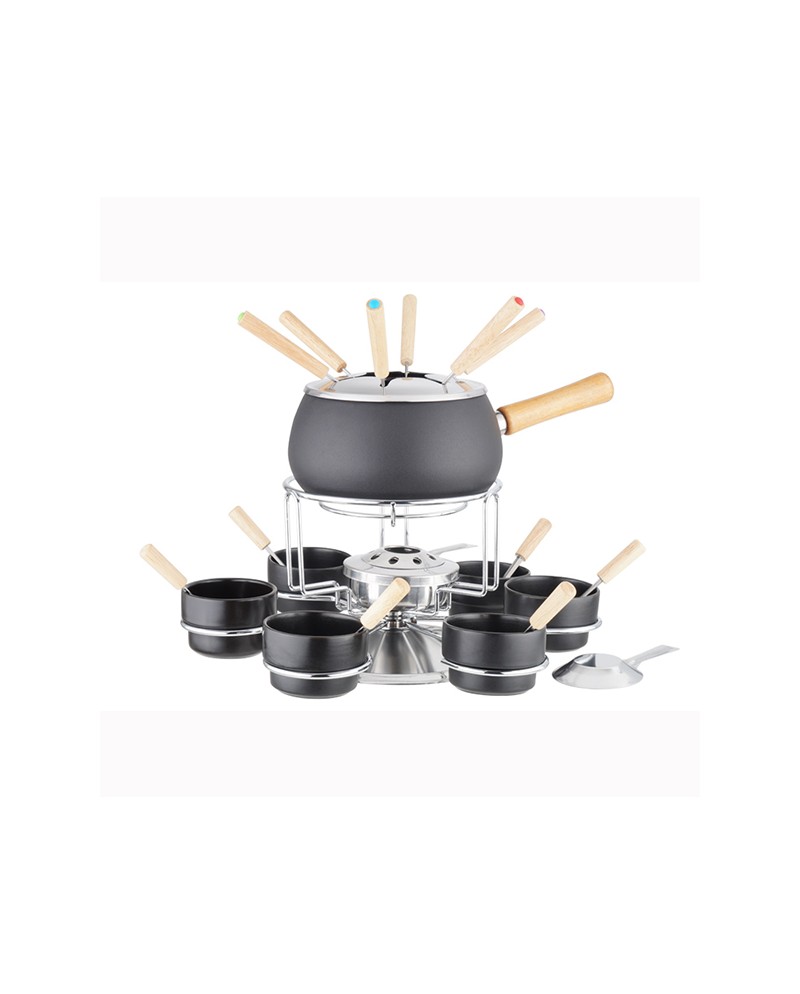 Eva Set fonduta nero 23 pezzi