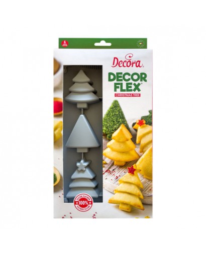 Decora Stampo in silicone alberi di Natale