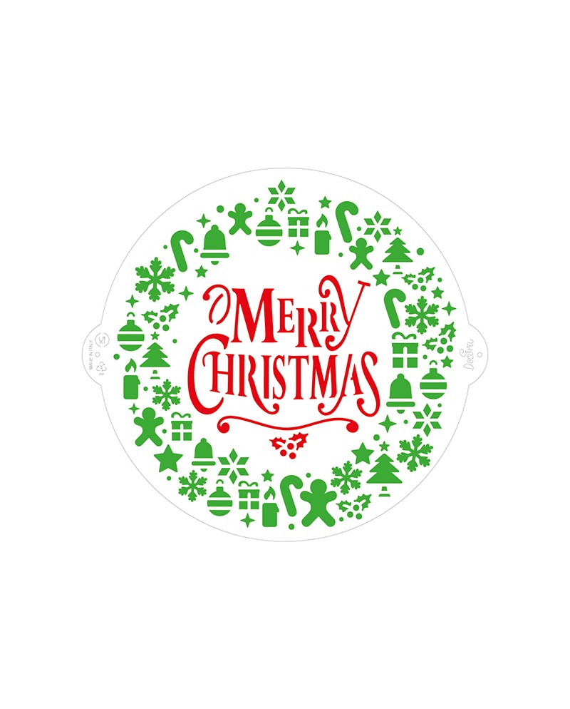 Decora Stencil ghirlanda merry christmas