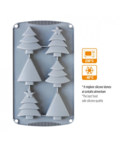 Decora Stampo in silicone alberi di Natale